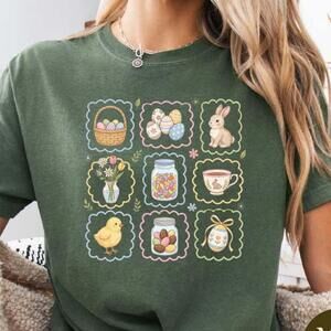 S Easter Day Stamp Shirt, Grandmacore Easter Graphic Tee,